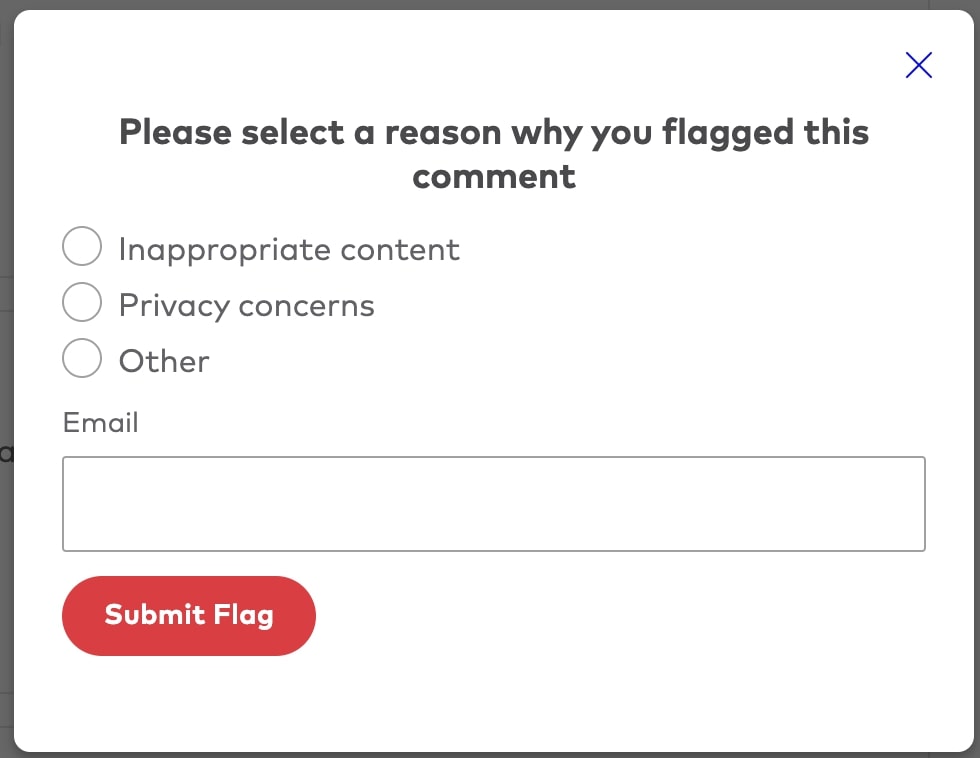 Flagging a Healthgrades Review Reason Step 2