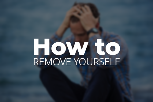 How to remove yourself