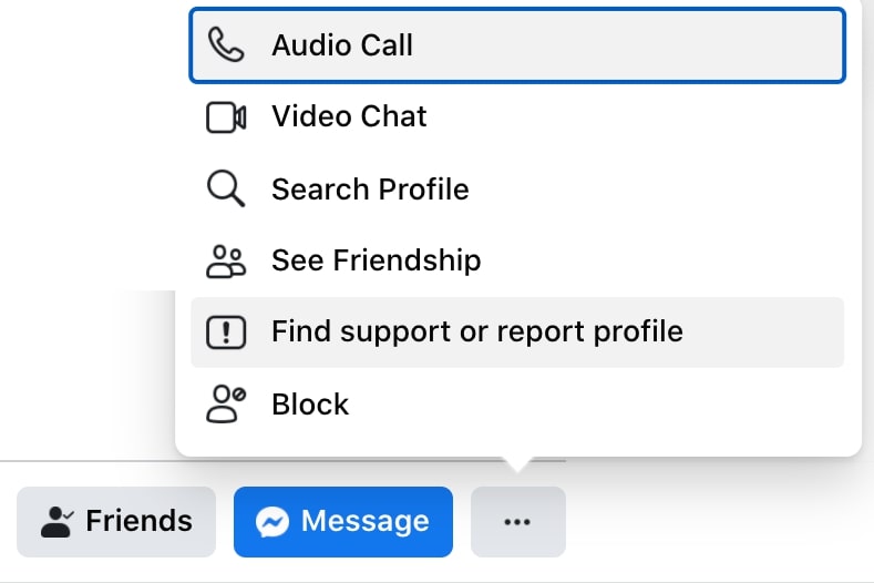 How to block a user on Facebook