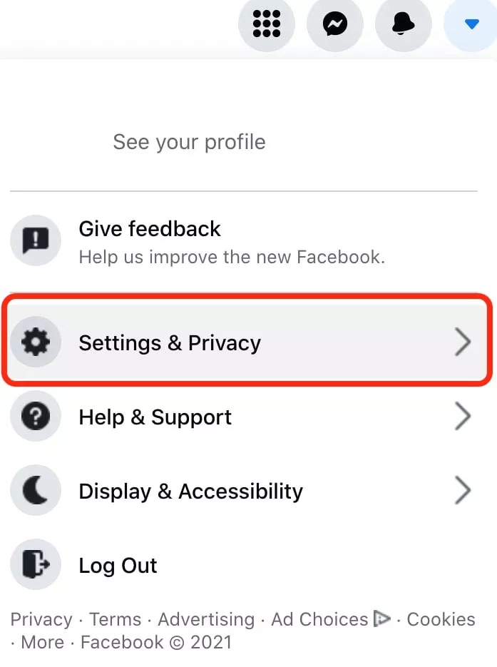 Setting your profile to private on Facebook