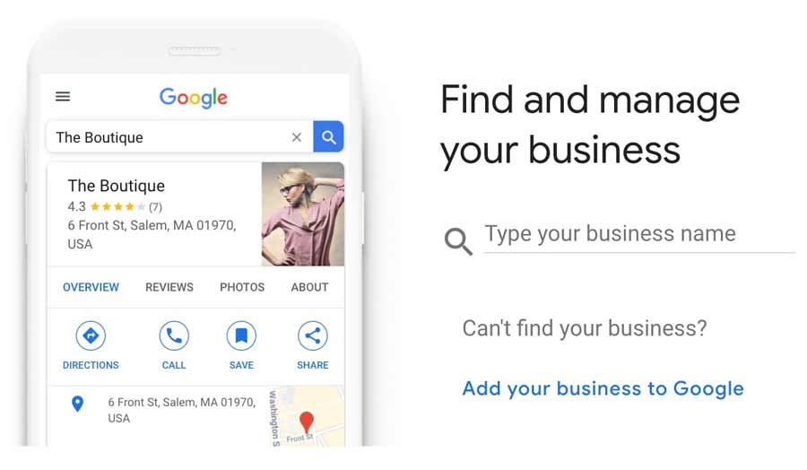Google business manager find your business
