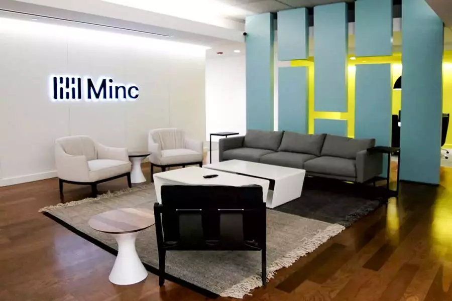 Minc Law's New Office at Pinecrest: Client lounge area
