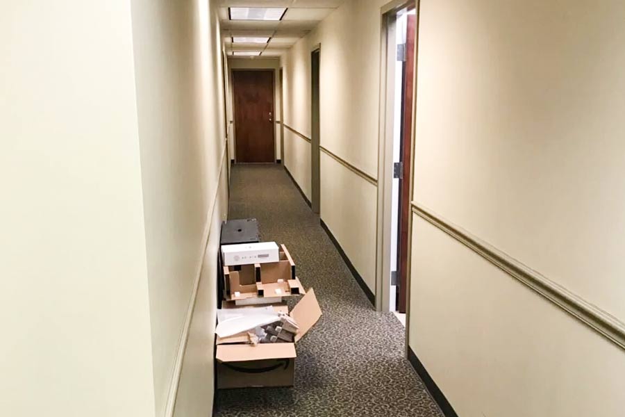 Minc Law's First Official Office Space - Hallway shot