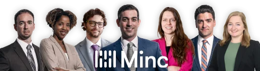 Minc Law banner featuring all Minc Law attorneys
