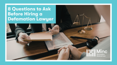 8 Questions to Ask Before Hiring a Defamation Lawyer Featured Image